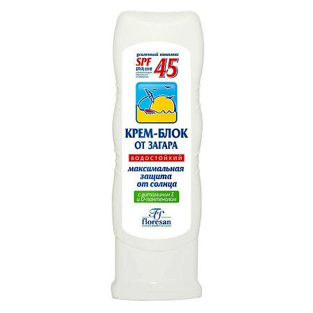 ФЛОРЕСАН Солнце SPF45  крем-блок от д/лица 60мл ф-113F — фото 2