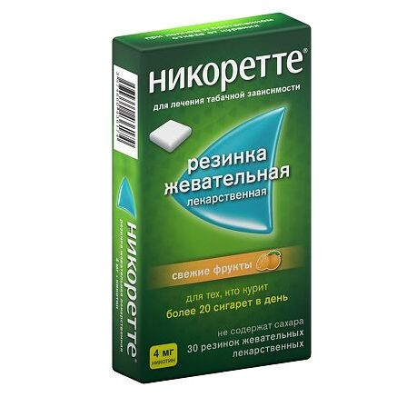 Никоретте 4мг жев. резинка N30 Свежие фрукты — фото 4