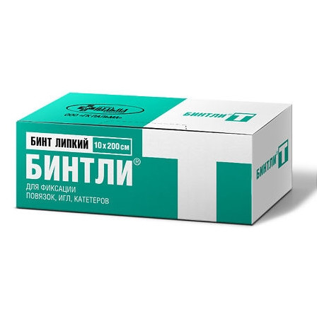 БИНТЛИ-Т БИНТ ЛИПКИЙ НЕТКАН Д/ФИКС ПОВЯЗОК 10X200СМ