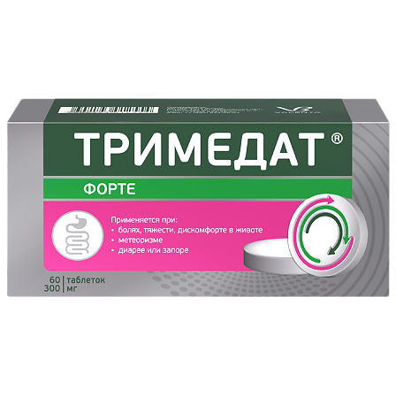 ТРИМЕДАТ ФОРТЕ 0,3 N60 ТАБЛ ПРОЛОНГ ВЫСВОБ П/ПЛЕН/ОБОЛОЧ — фото 2