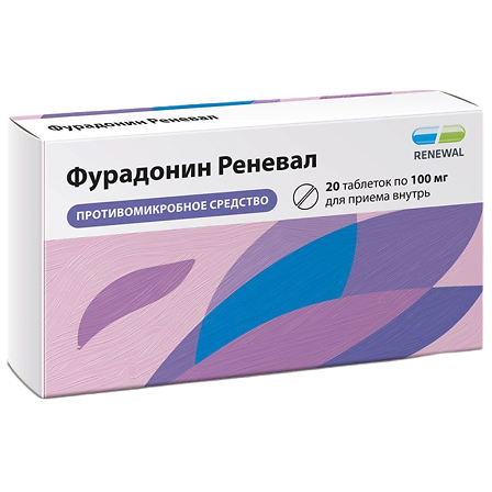 ФУРАДОНИН РЕНЕВАЛ 0,1 N20 ТАБЛ
