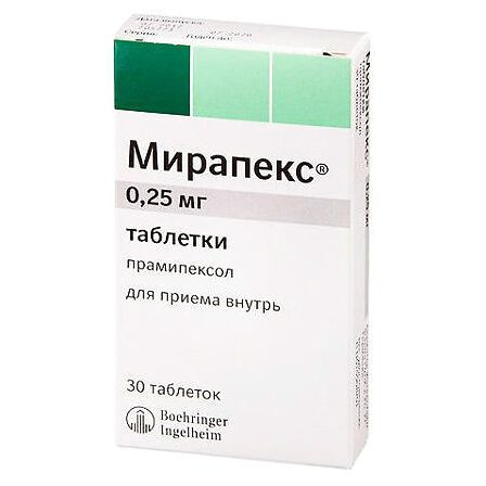 Мирапекс тб 0,25мг №30 — фото 2