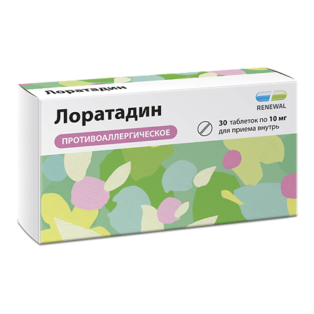 ЛОРАТАДИН 0,01 N30 ТАБЛ