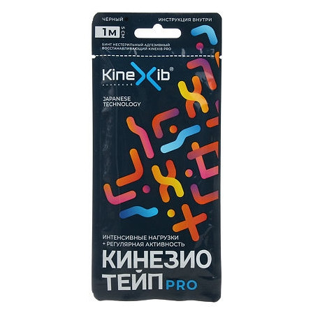 Бинт Кинезио-тейп черный 5см х 1м — фото 2