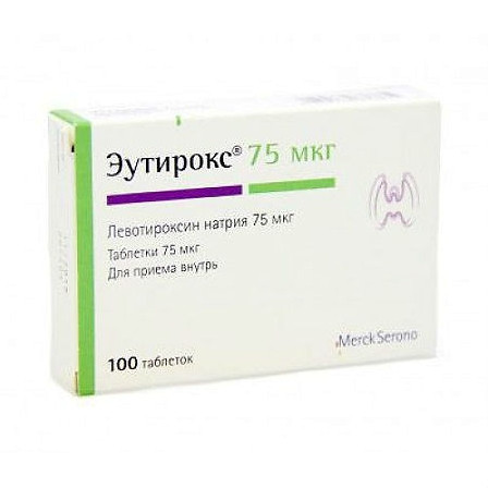 Эутирокс тб 75мкг №100 — фото 2