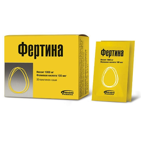 ФЕРТИНА ИНОЗИТ 1000МГ ФОЛИЕВАЯ КИСЛОТА 100МКГ N30 ПАКЕТИКИ-САШЕ ПО 3Г БАД — фото 2