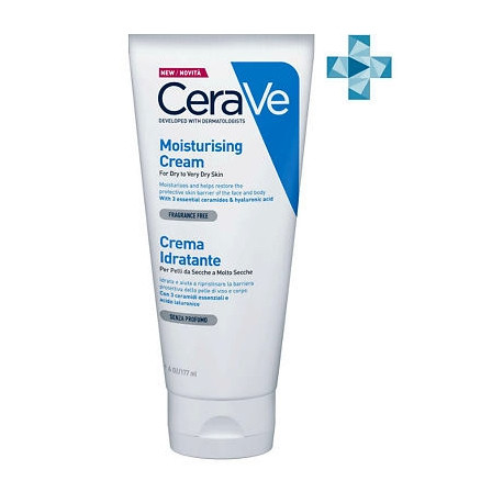 CERAVE крем увлажняющий д/сухой/оч.сухой кожи   177мл в коробочке — фото 2