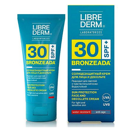 ЛИБРИДЕРМ БРОНЗИАДА КРЕМ Д/ЛИЦА/ЗОНЫ ДЕКОЛЬТЕ СОЛНЦЕЗАЩИТ SPF 30 50МЛ — фото 2