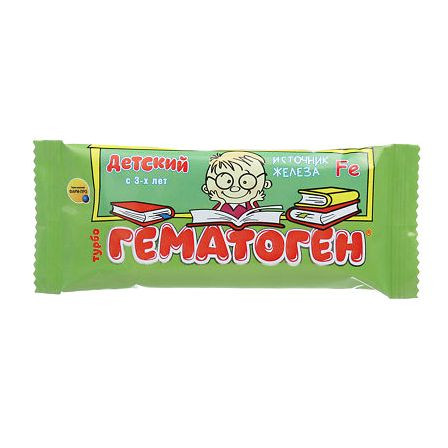 Гематоген Турбо "Детский" школьник с 3-х лет 30г — фото 2