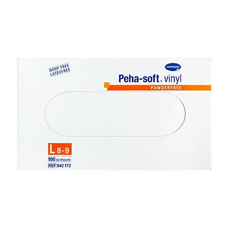 Перчатки PEHA-SOFT Vinyl- из винила,без пудры L 100шт (1пара)