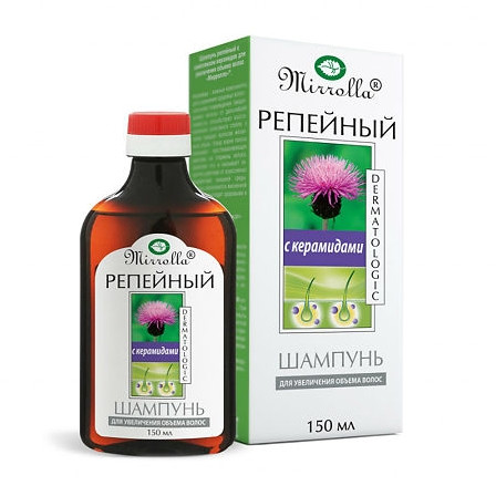 Шампунь "Репейный" для объема волос с керамидами 150мл