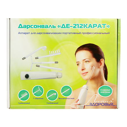 Дарсонваль для лица,тела и волос(4 насадки) ДЕ-212 КАРАТ — фото 2