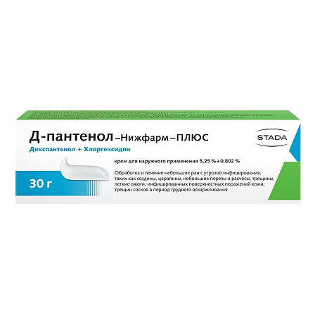 Д-ПАНТЕНОЛ-НИЖФАРМ-ПЛЮС КРЕМ Д/НАРУЖ. ПРИМЕН. ТУБА 30Г — фото 2