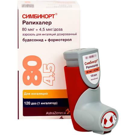 СИМБИКОРТ РАПИХАЛЕР 80+4,5МКГ/ДОЗА 120ДОЗ АЭРОЗОЛЬ Д/ИНГ ДОЗ — фото 2