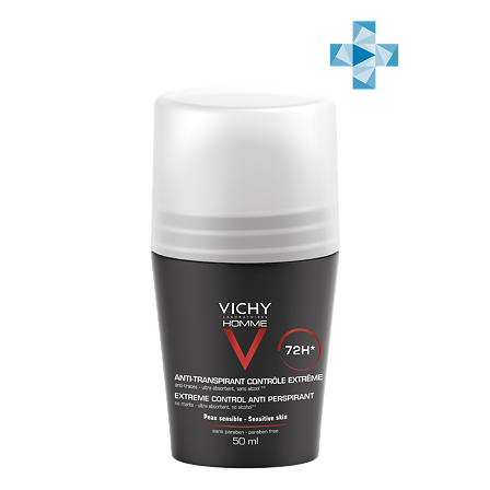 Vichy.HOMME. Дезодорант при избыточ.потоотделении 50 мл 72 час НМ — фото 4