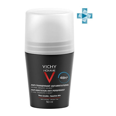 Vichy.HOMME. Дезодорант при избыточ.потоотделении 50 мл 72 час НМ — фото 2