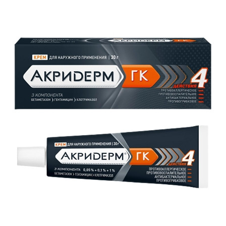 Акридерм ГК крем 30г туба — фото 3