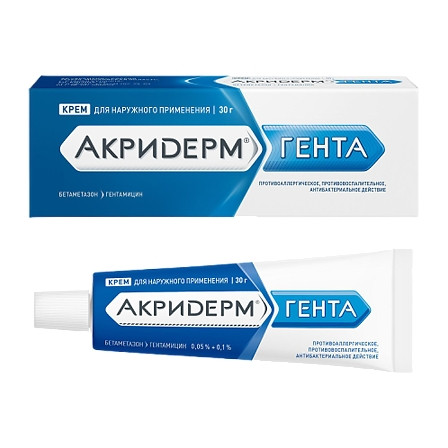 Акридерм Гента крем 30г — фото 2