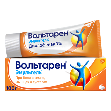 Вольтарен эмульгель 1% 100г круглая крышка — фото 2