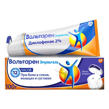 Вольтарен эмульгель гель д/наруж. прим. 2% 100гр — фото 4