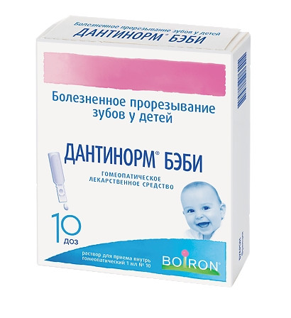 Дантинорм Бэби р-р д/вн. приема гомеоп. 1мл (1доза) N10 — фото 2