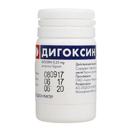 Дигоксин тб 0,00025г №50 Гедеон Рихтер — фото 4