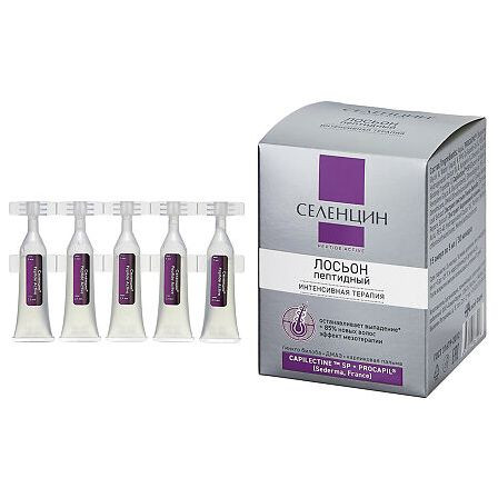 СЕЛЕНЦИН PEPTIDE ACTIVE SAVE YOUR HAIR ЛОСЬОН ПЕПТИДНЫЙ Д/ВОССТ ГУСТОТЫ ВОЛ 5МЛ N15 — фото 2