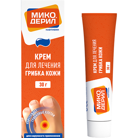 Микодерил крем д/наруж. прим. 1% туба 30г — фото 2