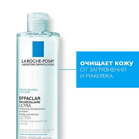 LA ROCHE-POSAY Эфаклар очищ.мицелярный раствор 400 мл — фото 2